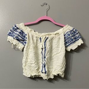 Off-Shoulder Crop Top